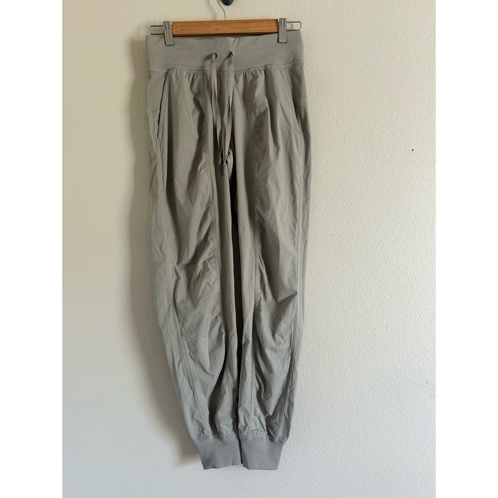 Lululemon‎ Dance Studio Jogger Full Length Grey Taupe LW5ENMS Size 4  S-23
